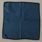 Dolce & Gabbana Black Blue DG Crown Printed Square Handkerchief Scarf