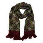Dolce & Gabbana Multicolor DG Logo Shawl Warm Neck Wrap Fringe Scarf