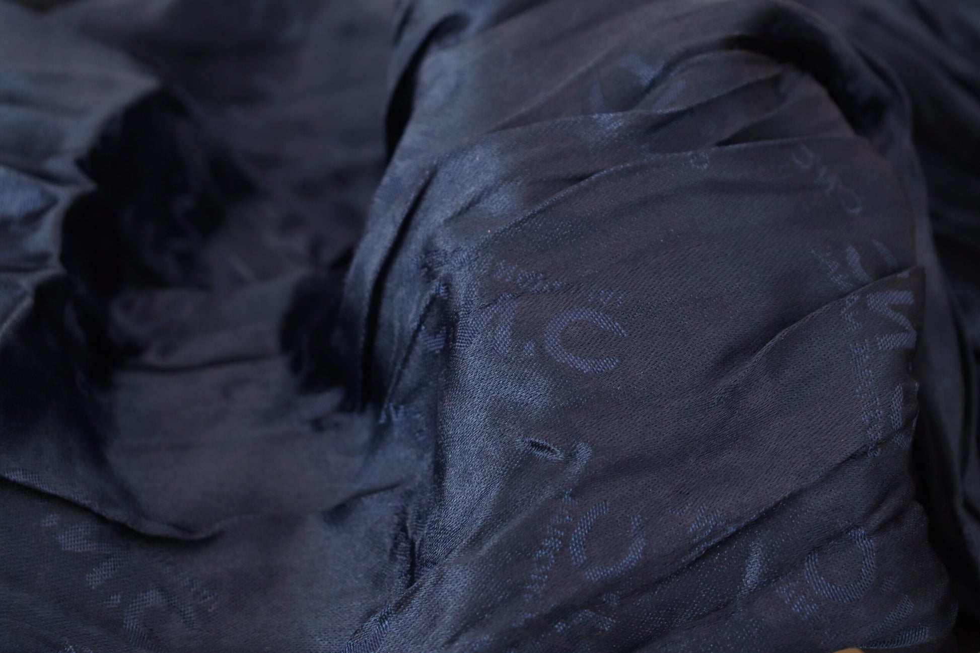 Costume National Blue Silk Shawl Foulard Fringes Scarf Costume National