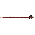 Dolce & Gabbana Red Exotic Leather Crystals Bag Shoulder Strap