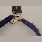 Dolce & Gabbana Red Exotic Leather Crystals Bag Shoulder Strap