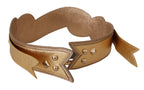 Dolce & Gabbana Gold Leather LOVE Patch Bag Shoulder Strap