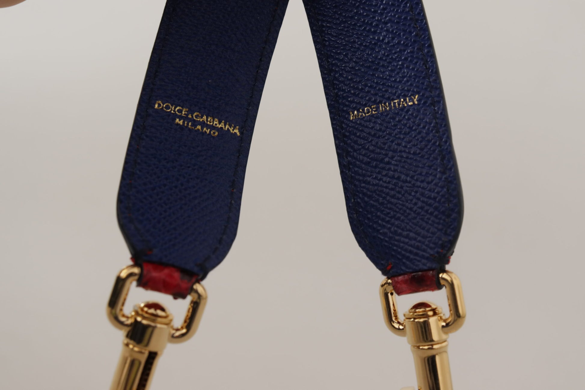 Dolce & Gabbana Red Exotic Leather Crystals Shoulder Strap Dolce & Gabbana