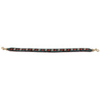 Dolce & Gabbana Green Crystals Leather Bag Shoulder Strap