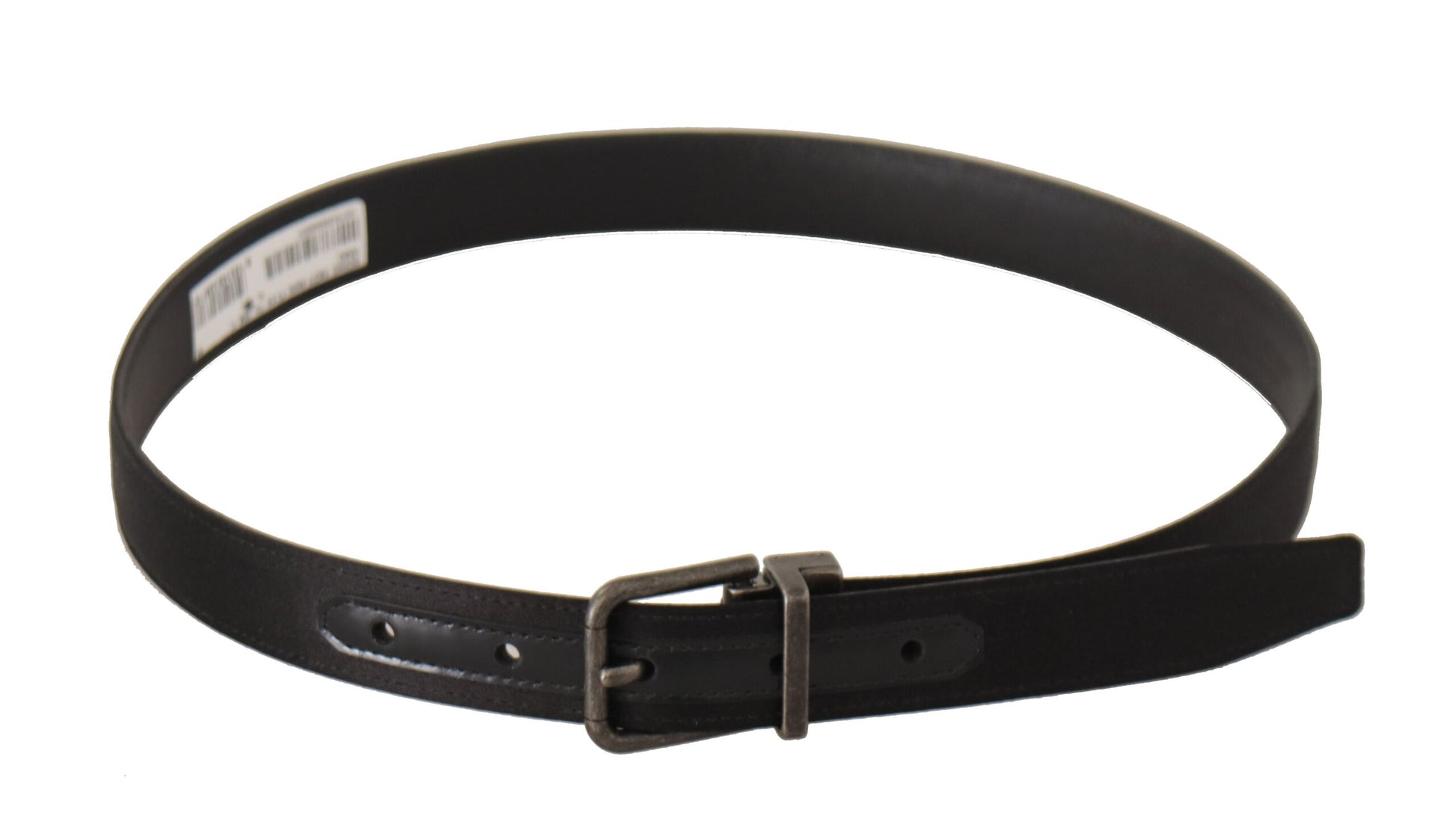 Dolce & Gabbana Black Calfskin Leather Vintage Metal Buckle Belt Dolce & Gabbana