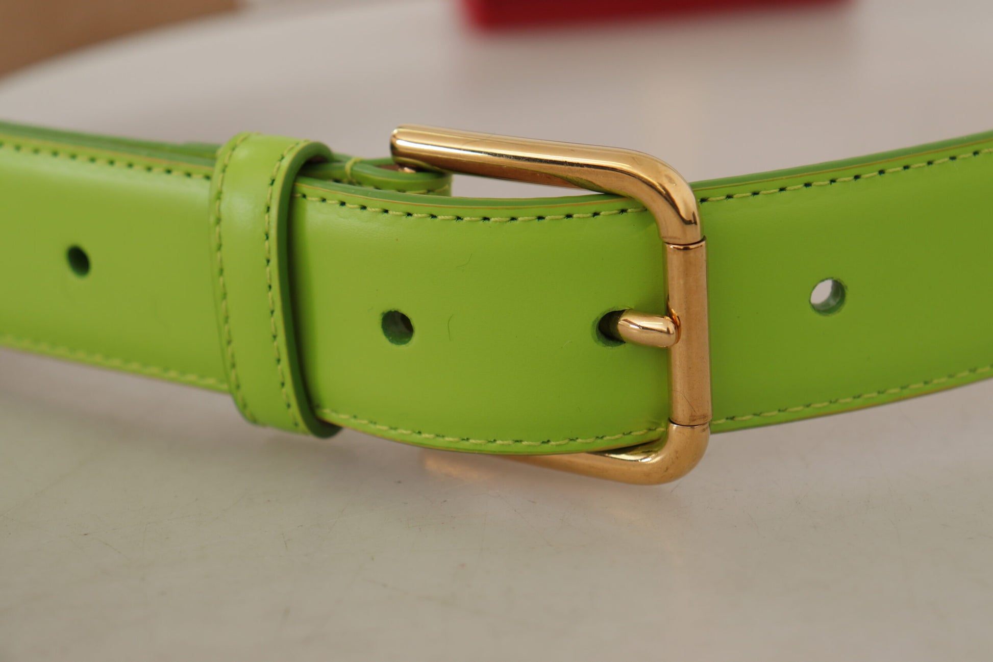 Dolce & Gabbana Green Leather Devotion Heart Micro Bag Headphones Belt Dolce & Gabbana