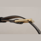Dolce & Gabbana Black Solid Leather Classic Gold Waist Buckle Belt