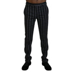 BENCIVENGA Gray Checkered Slim Fit Men Pants
