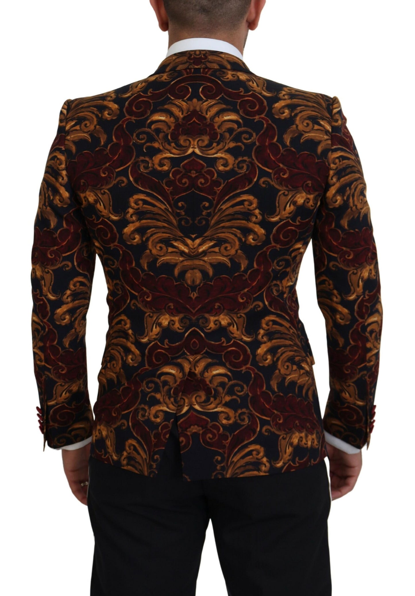 Dolce & Gabbana Multicolor Floral Single Breasted Martini Blazer Dolce & Gabbana