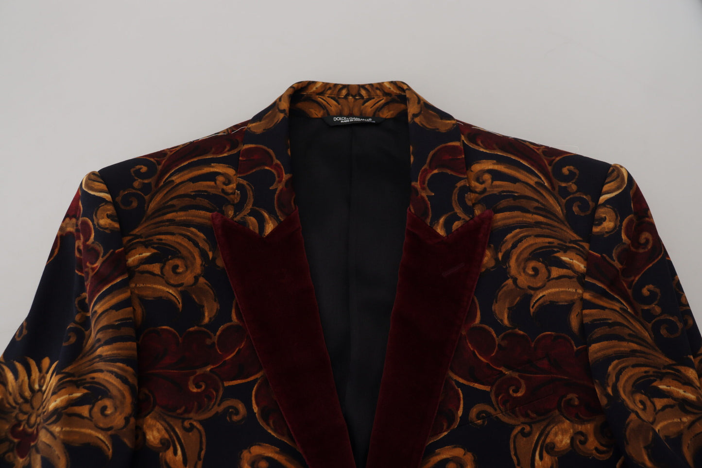 Dolce & Gabbana Multicolor Floral Single Breasted Martini Blazer Dolce & Gabbana