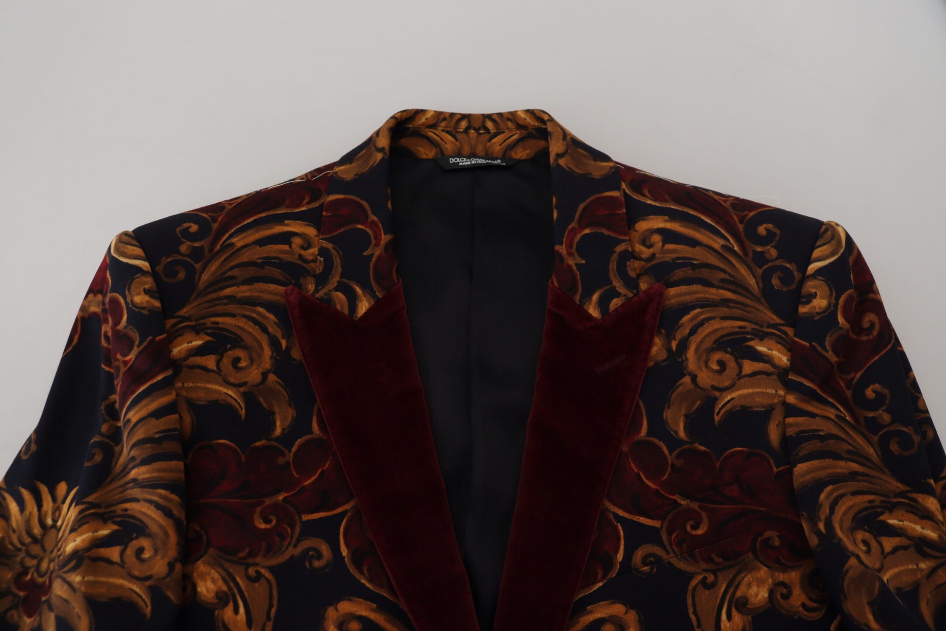 Dolce & Gabbana Multicolor Floral Single Breasted Martini Blazer Dolce & Gabbana