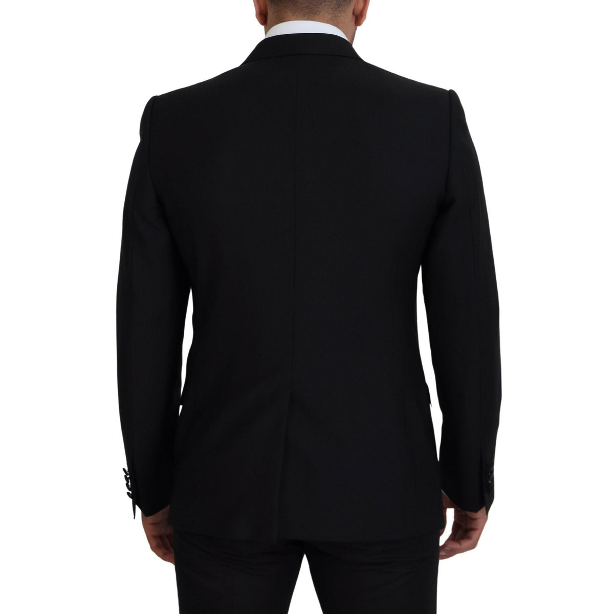 Dolce & Gabbana Black Slim Fit Formal Martini Blazer