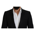 Dolce & Gabbana Black Slim Fit Formal Martini Blazer