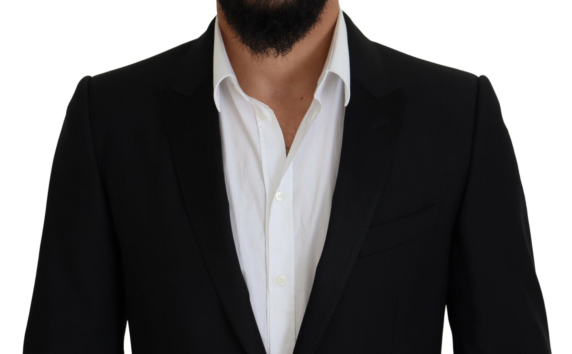 Dolce & Gabbana Black Slim Fit Formal Martini Blazer Dolce & Gabbana