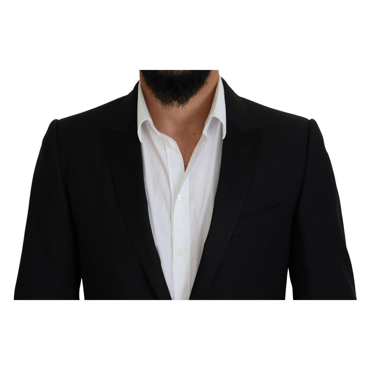 Dolce & Gabbana Black Slim Fit Formal Martini Blazer