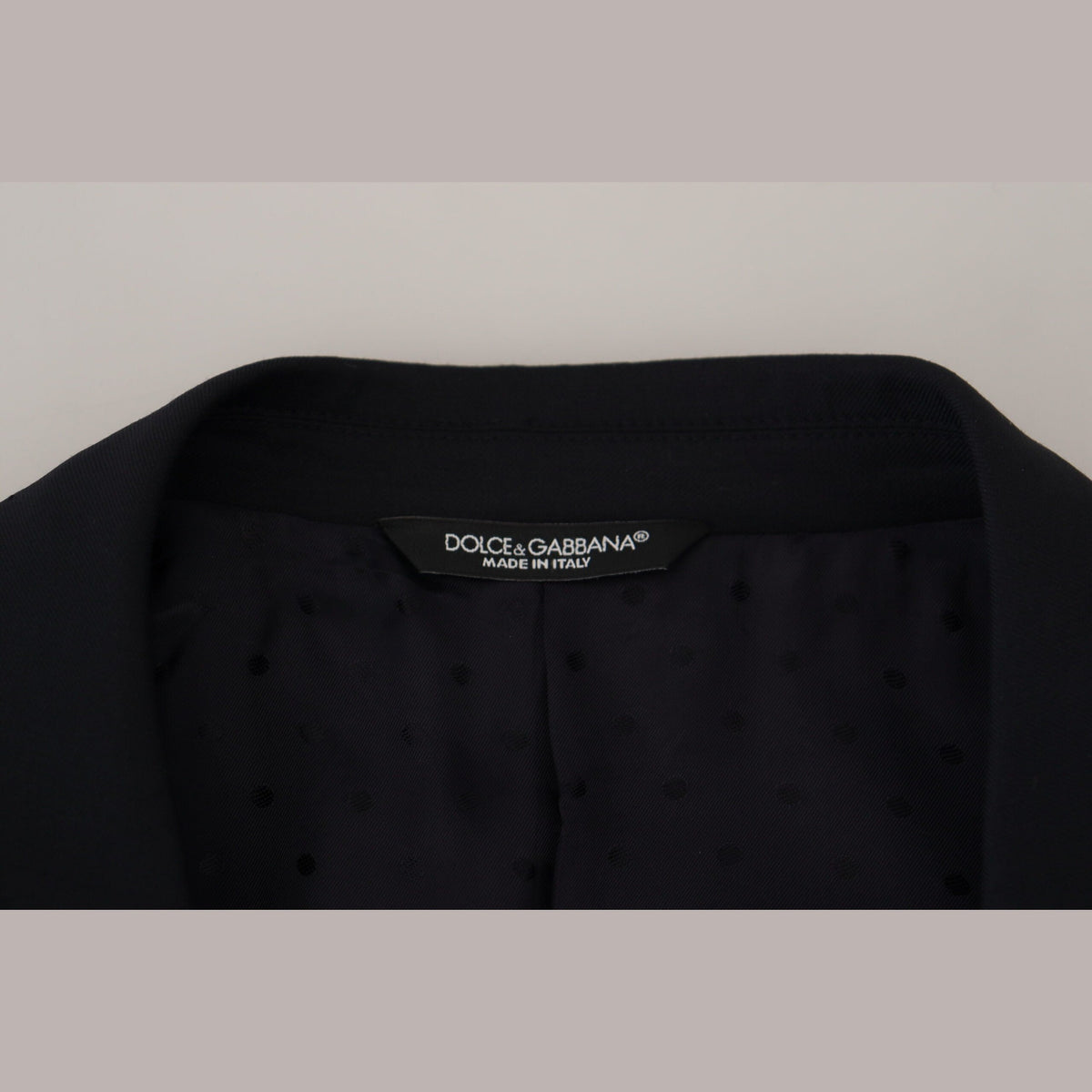 Dolce & Gabbana Dark Blue Wool Formal Sicilia Blazer
