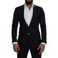 Dolce & Gabbana Blue Wool Formal Taormina Blazer