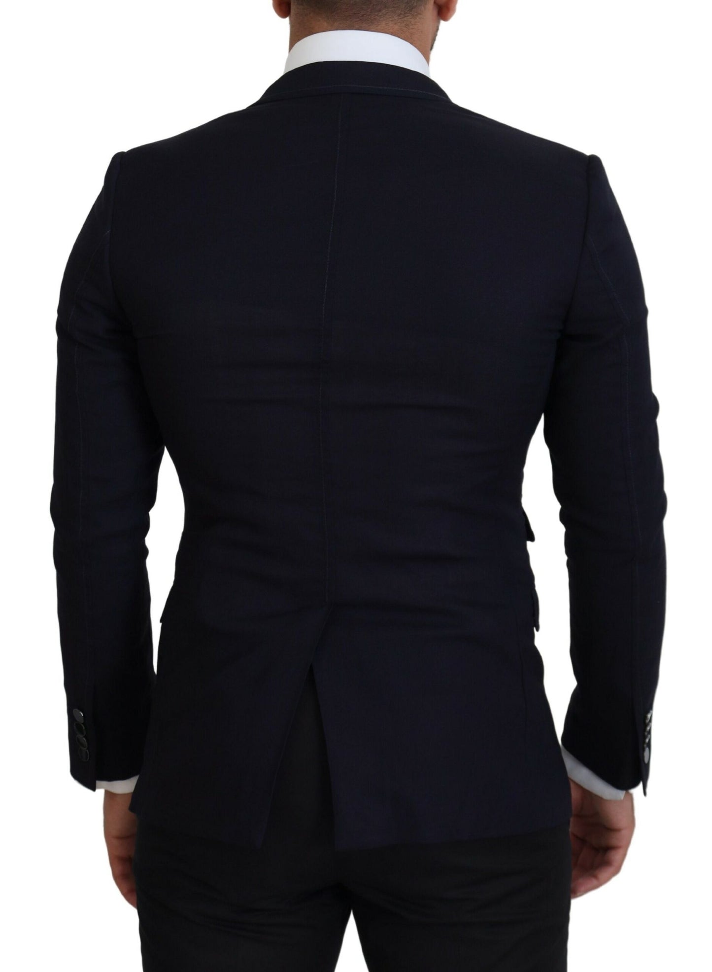 Dolce & Gabbana Blue Wool Formal Taormina Blazer Dolce & Gabbana