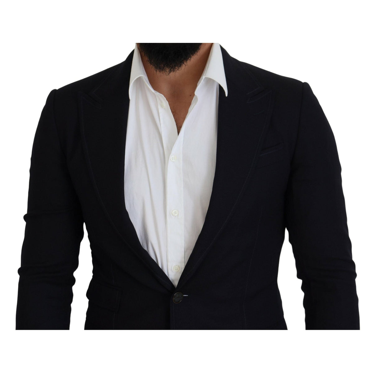 Dolce & Gabbana Blue Wool Formal Taormina Blazer