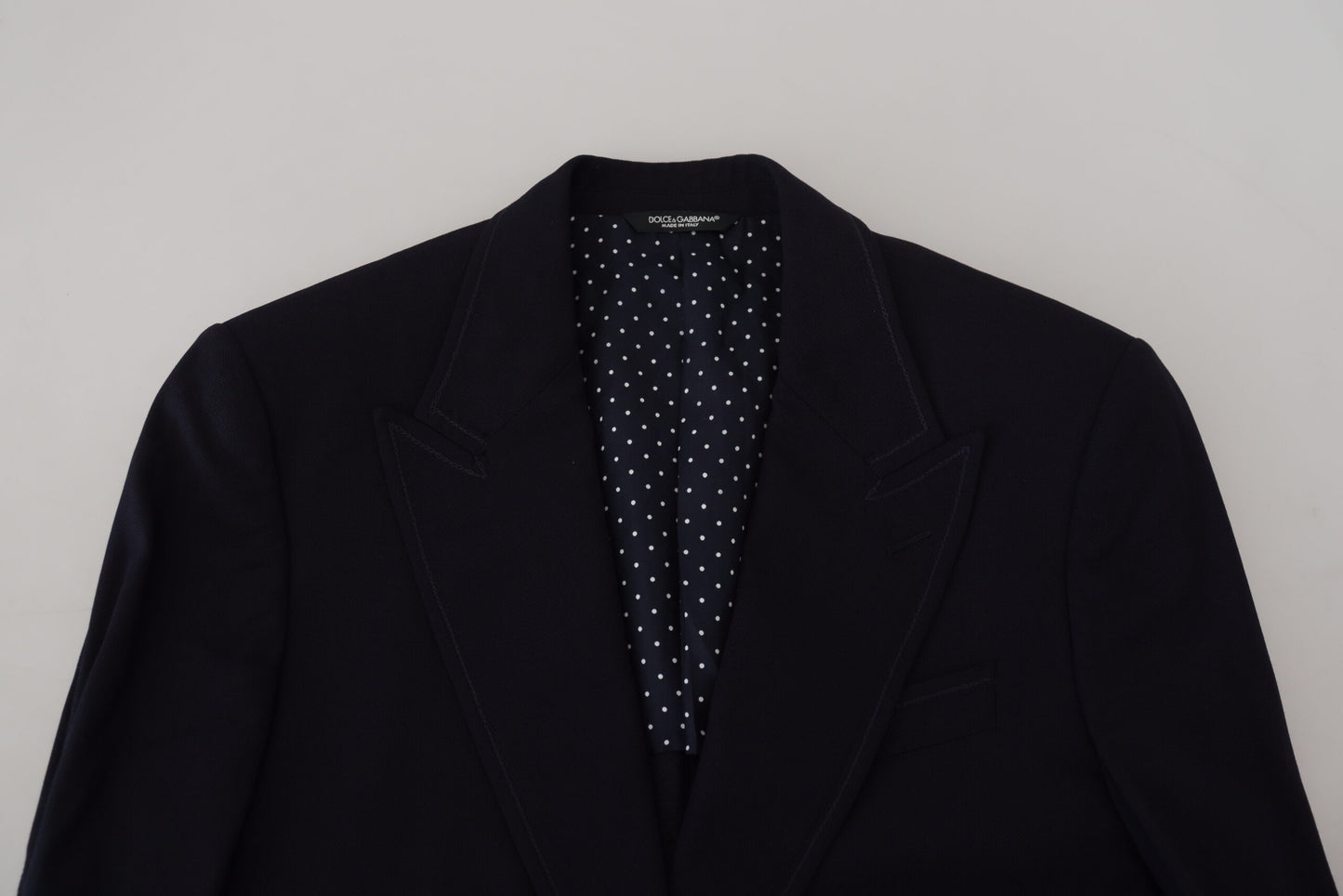 Dolce & Gabbana Blue Wool Formal Taormina Blazer Dolce & Gabbana