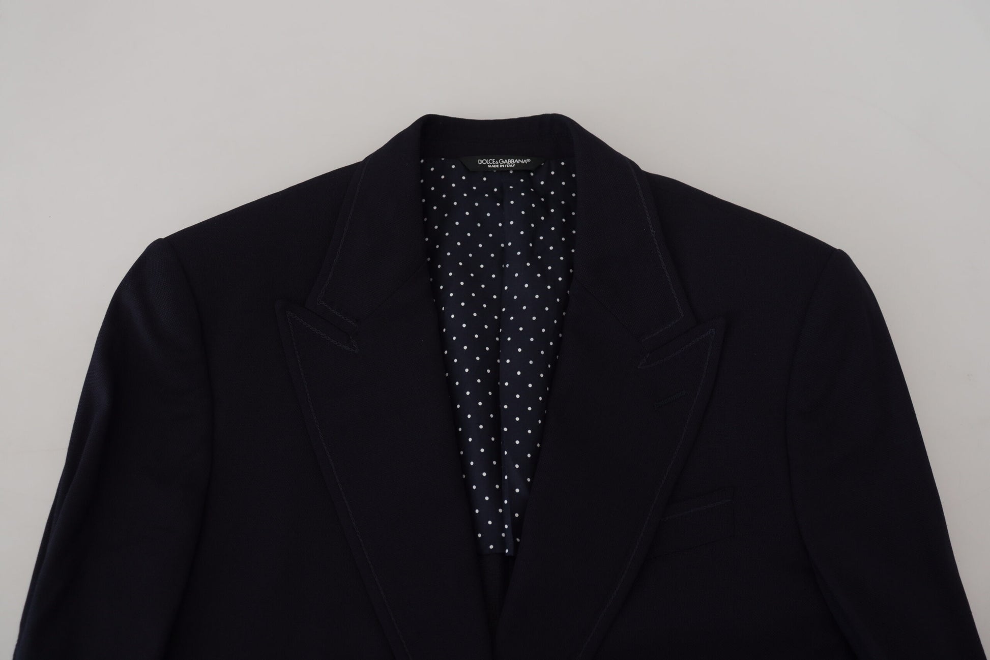 Dolce & Gabbana Blue Wool Formal Taormina Blazer Dolce & Gabbana
