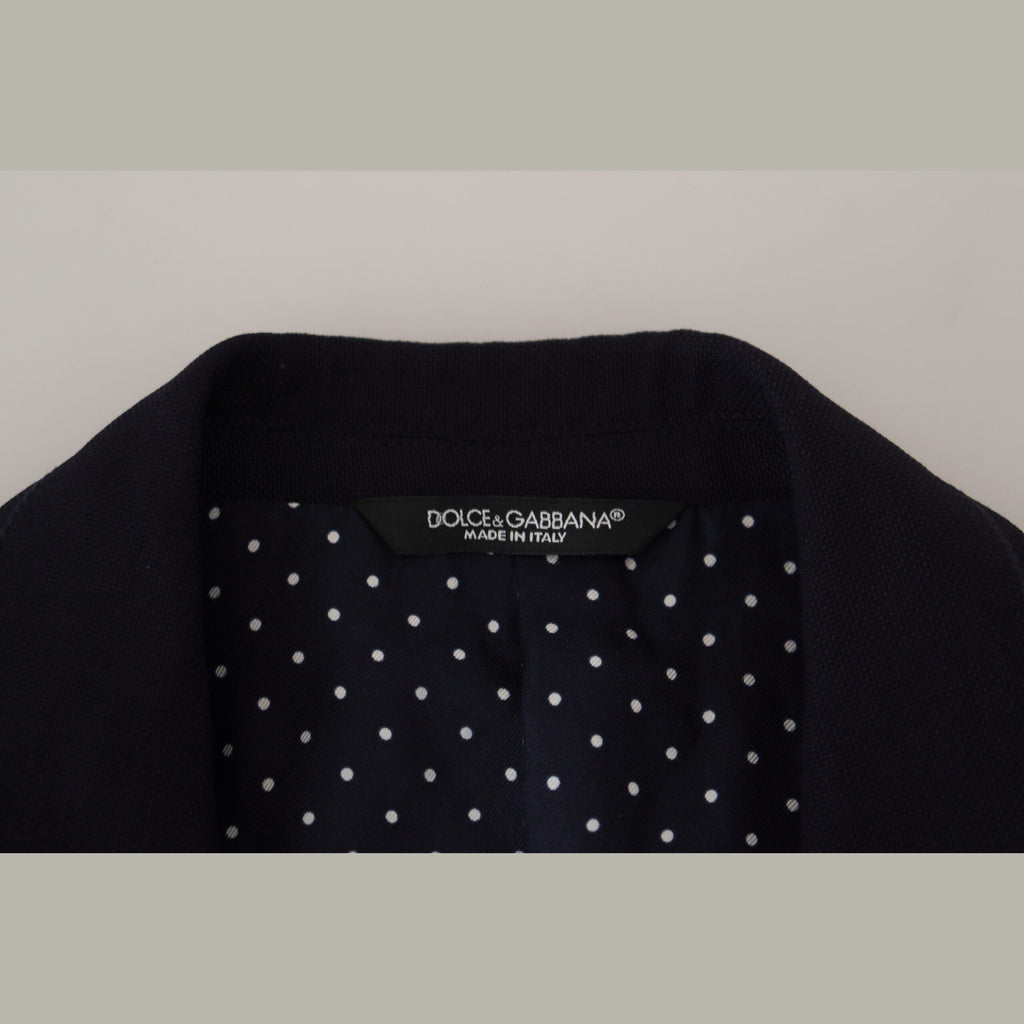 Dolce & Gabbana Blue Wool Formal Taormina Blazer