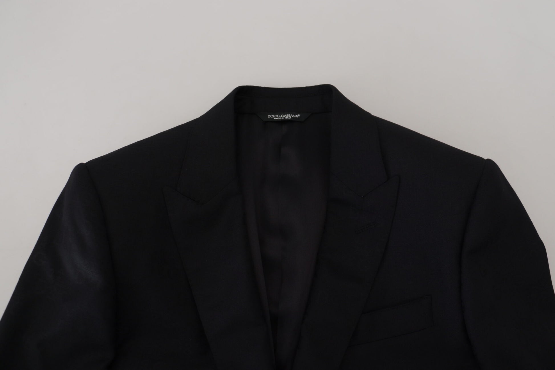Dolce & Gabbana Black Wool Formal Coat Martini Blazer Dolce & Gabbana