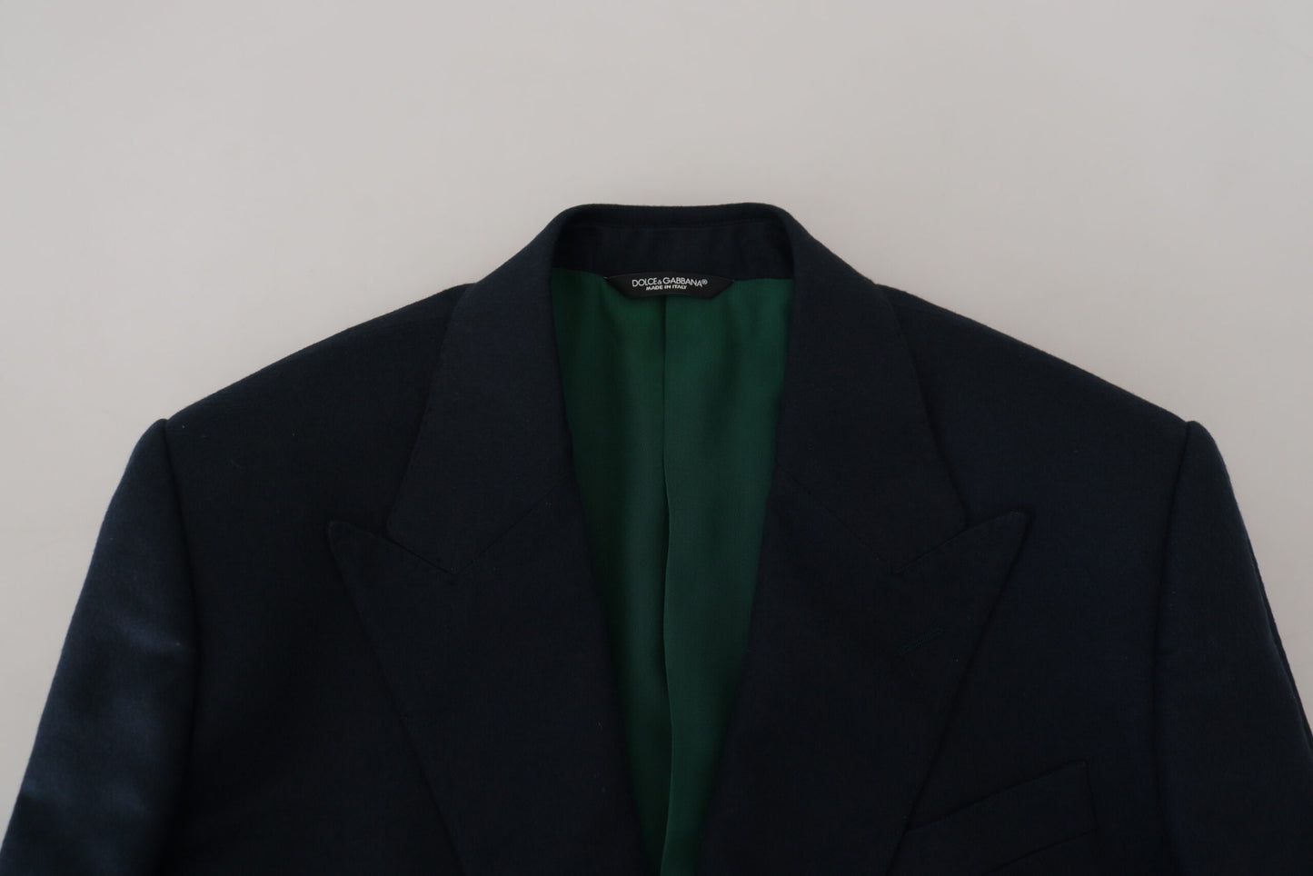 Dolce & Gabbana Blue Double Breasted Formal Coat Blazer Dolce & Gabbana