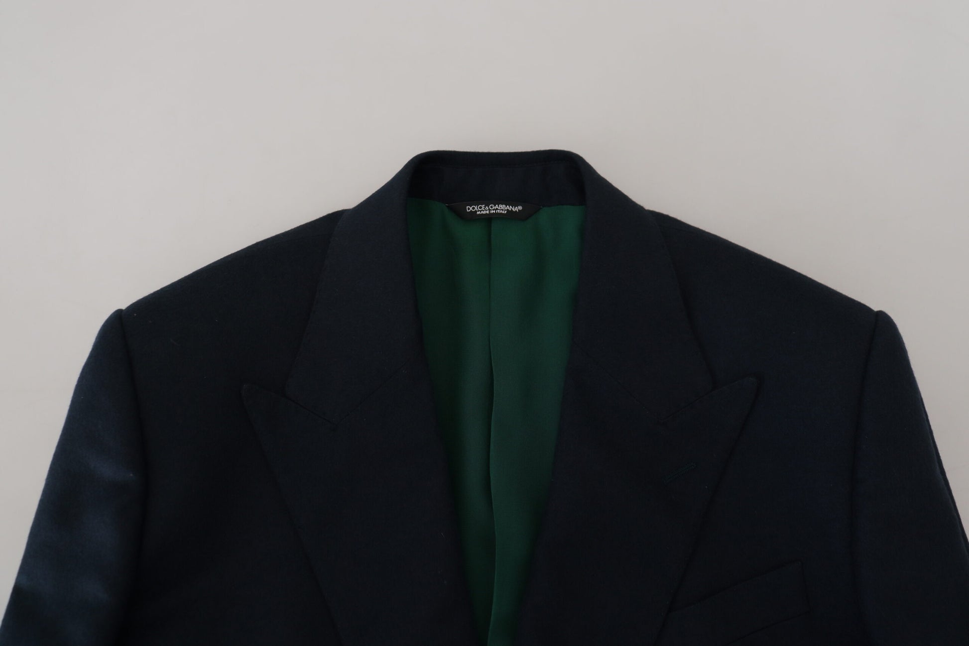 Dolce & Gabbana Blue Double Breasted Formal Coat Blazer Dolce & Gabbana