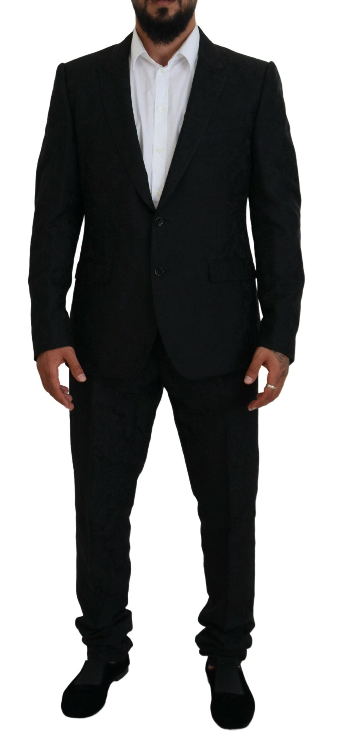Dolce & Gabbana Black Single Breasted 2 Piece MARTINI Suit Dolce & Gabbana