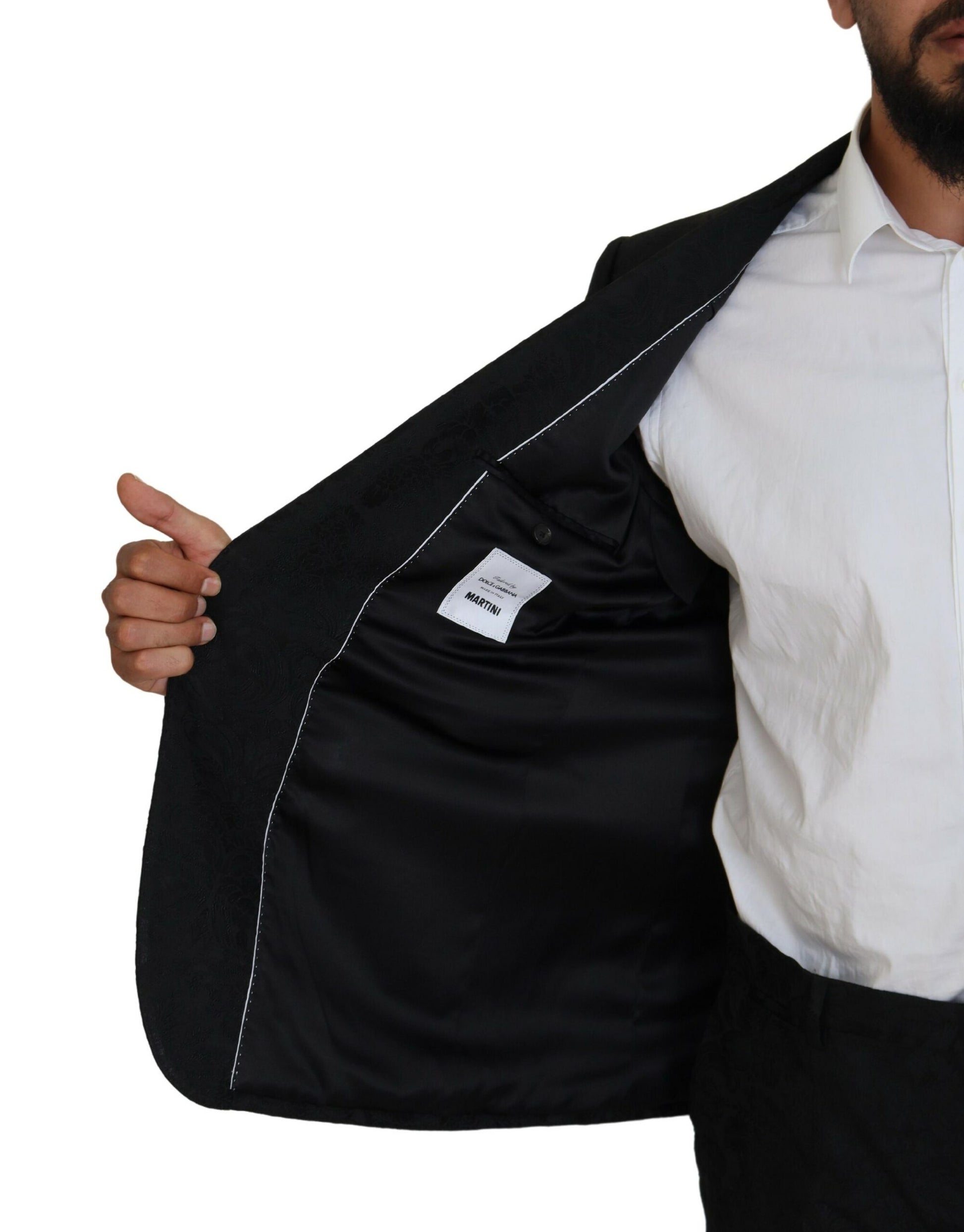 Dolce & Gabbana Black Single Breasted 2 Piece MARTINI Suit Dolce & Gabbana