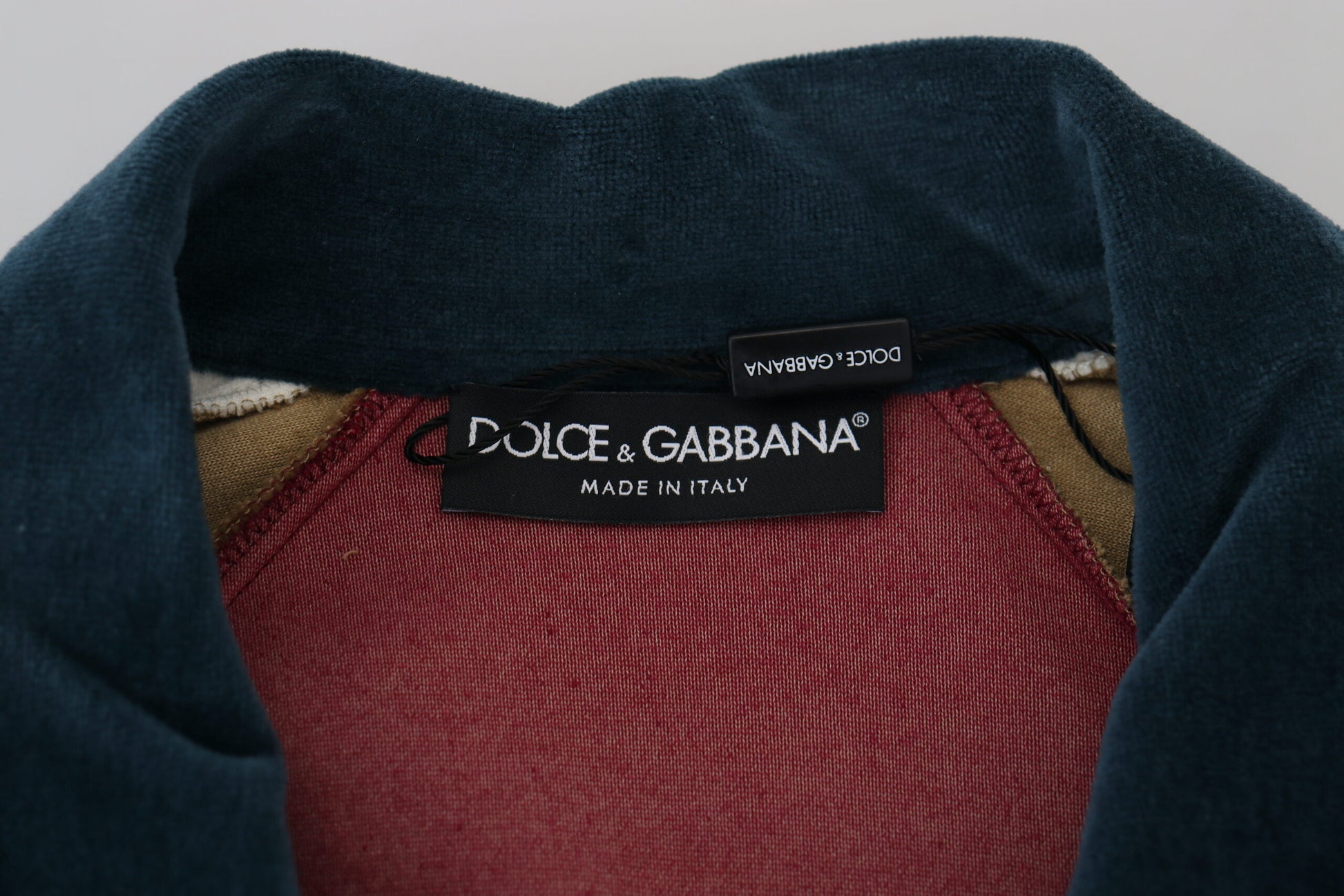 Dolce & Gabbana Multicolor Cotton Collared Pullover Sweater Dolce & Gabbana