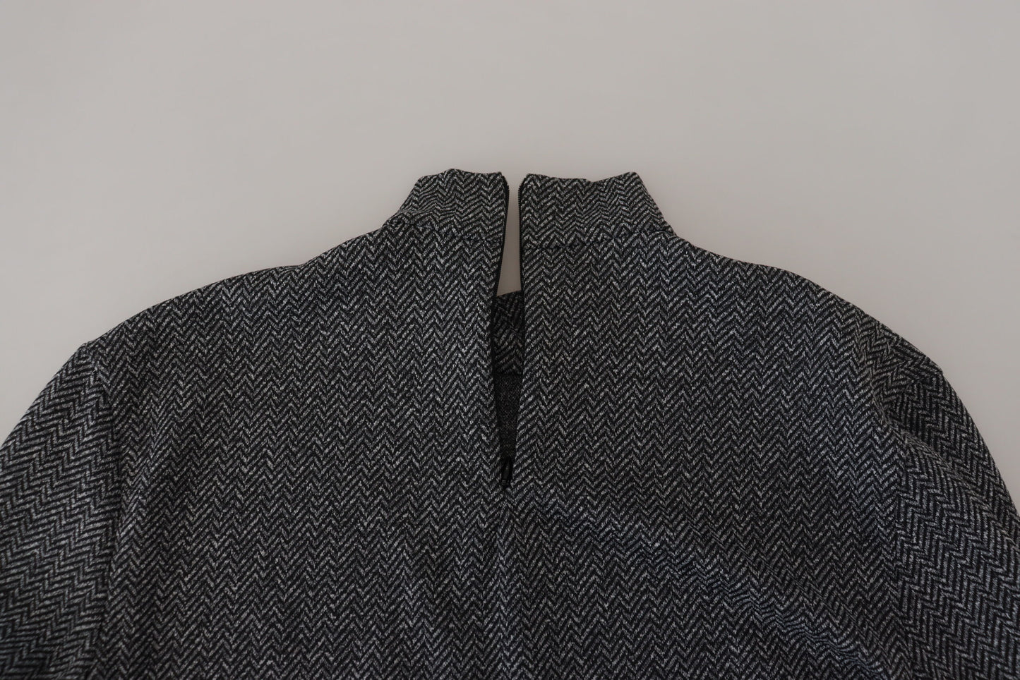 Dolce & Gabbana Dark Gray Nylon Turtleneck Pullover Sweater Dolce & Gabbana