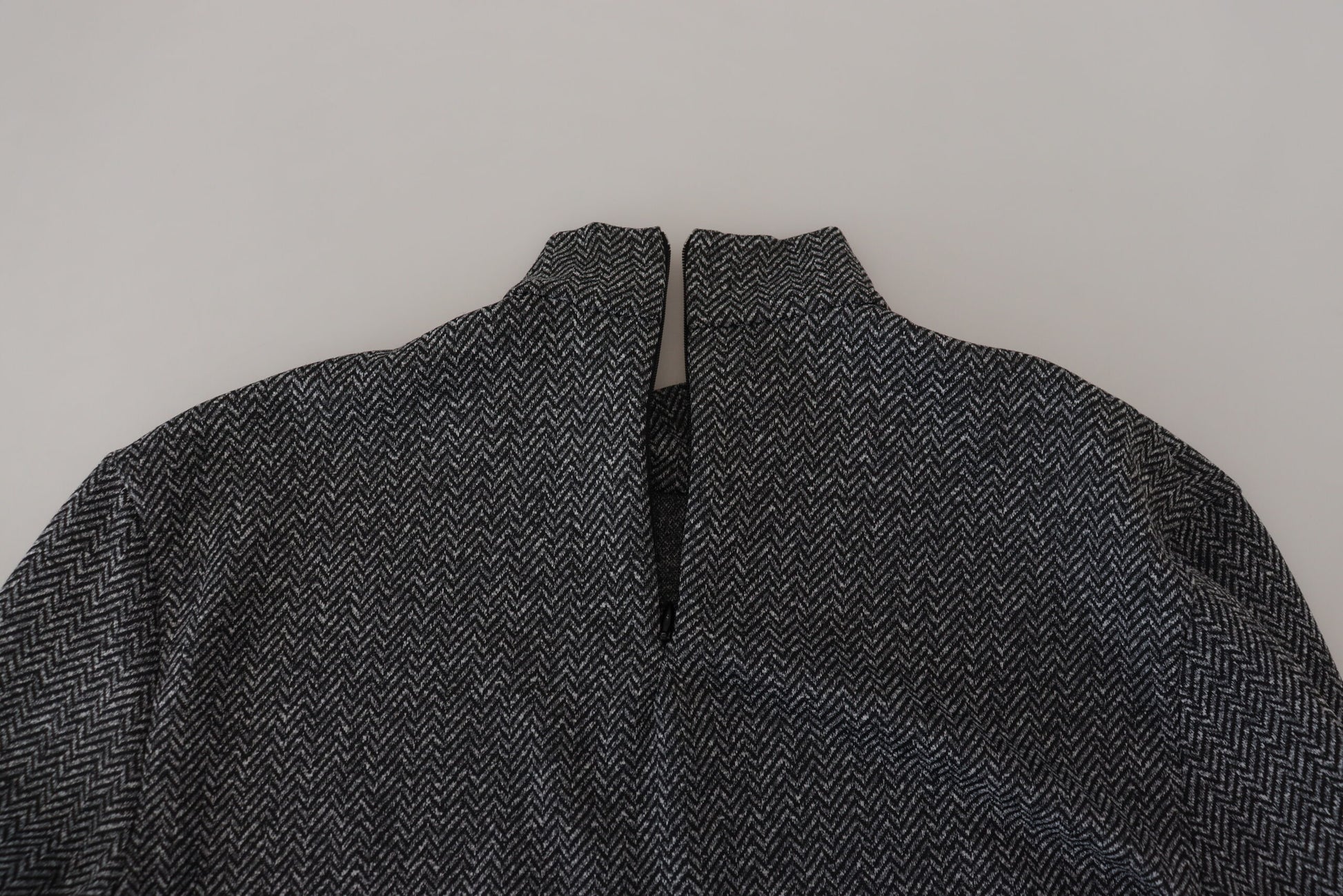 Dolce & Gabbana Dark Gray Nylon Turtleneck Pullover Sweater Dolce & Gabbana