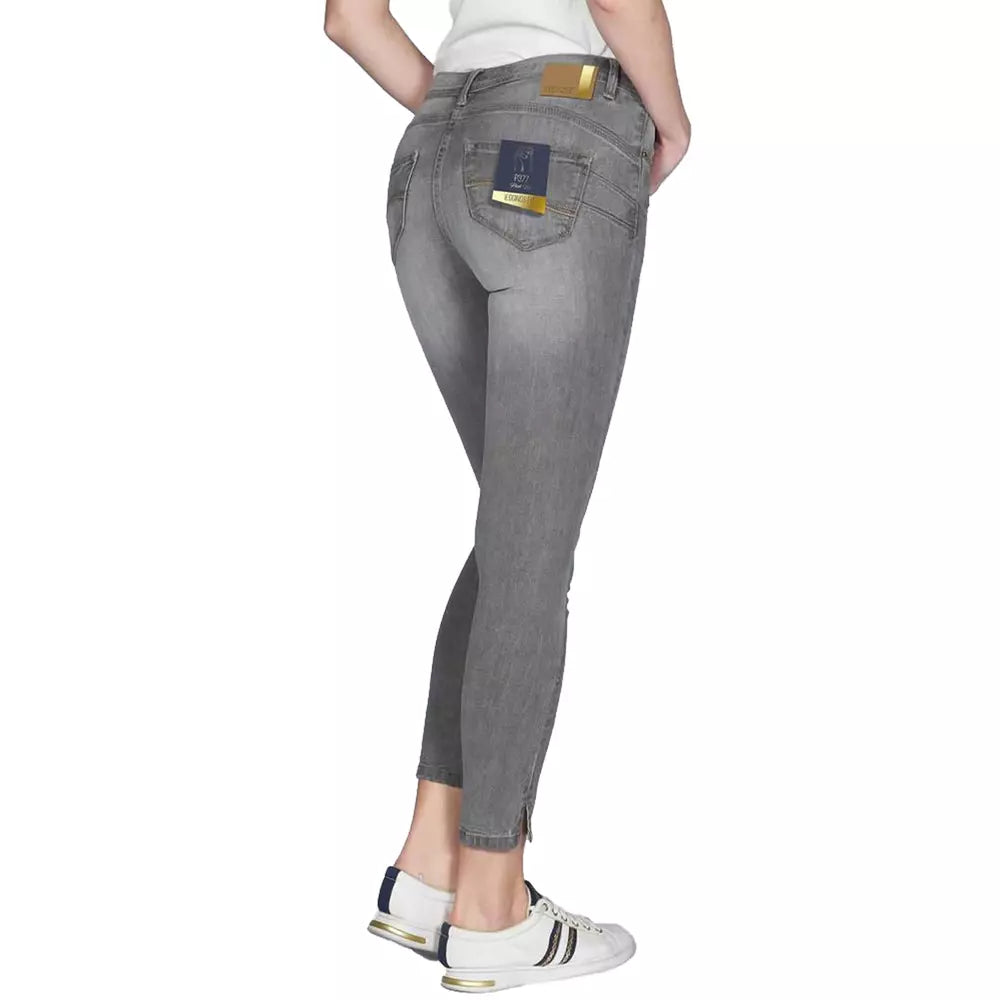 Yes Zee Gray Cotton Women's Push-Up Jegging Yes Zee