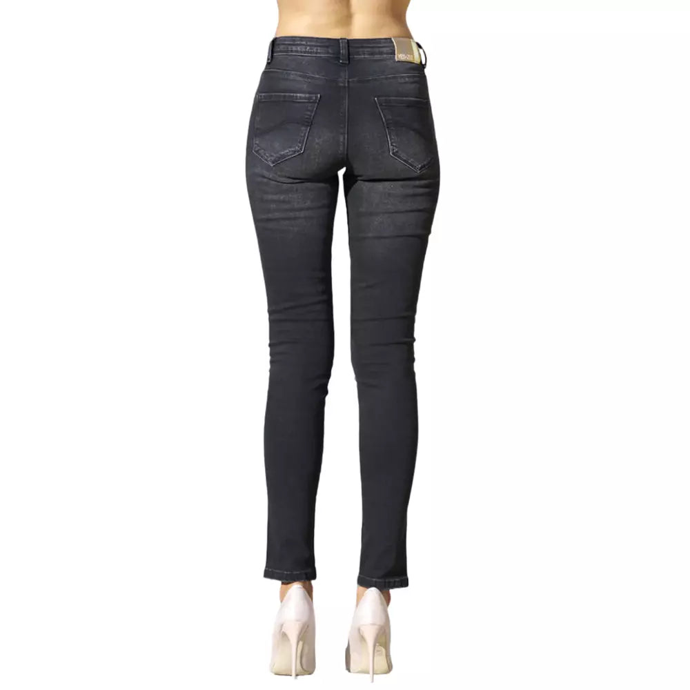 Yes Zee Black Cotton Women's Jean Yes Zee