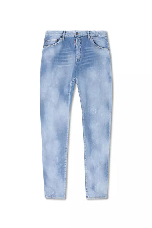 Dsquared² Light Blue Cotton Men Jeans Dsquared²