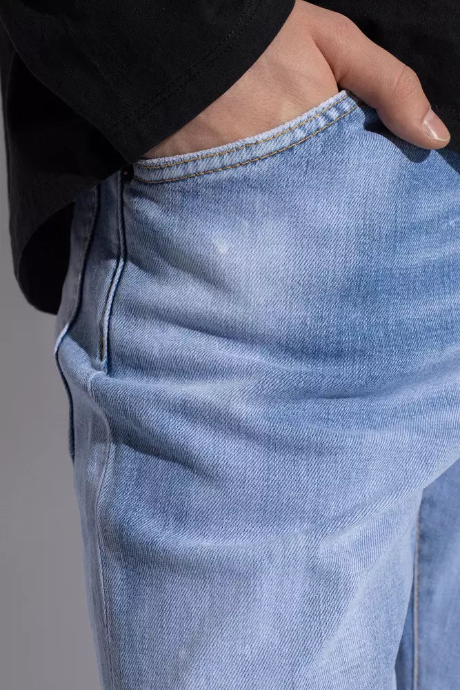 Dsquared² Light Blue Cotton Men Jeans Dsquared²