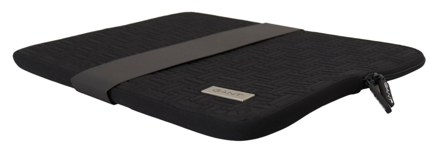 Gant Black Padded Pouch Bag Zipper Cover Sleeve Case Gant