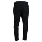 Dolce & Gabbana Grey Cotton Tapered Cotton Pants