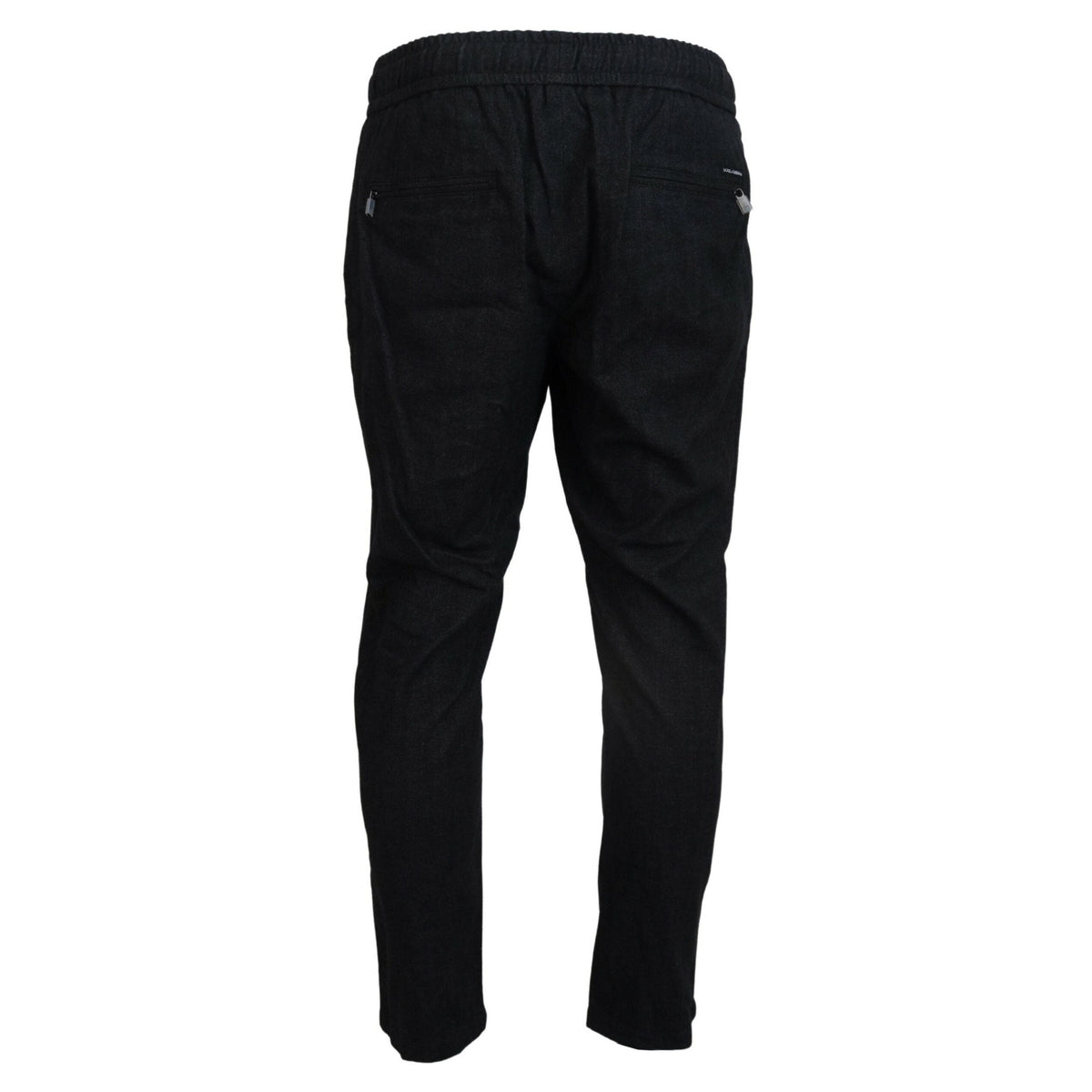 Dolce & Gabbana Grey Cotton Tapered Cotton Pants