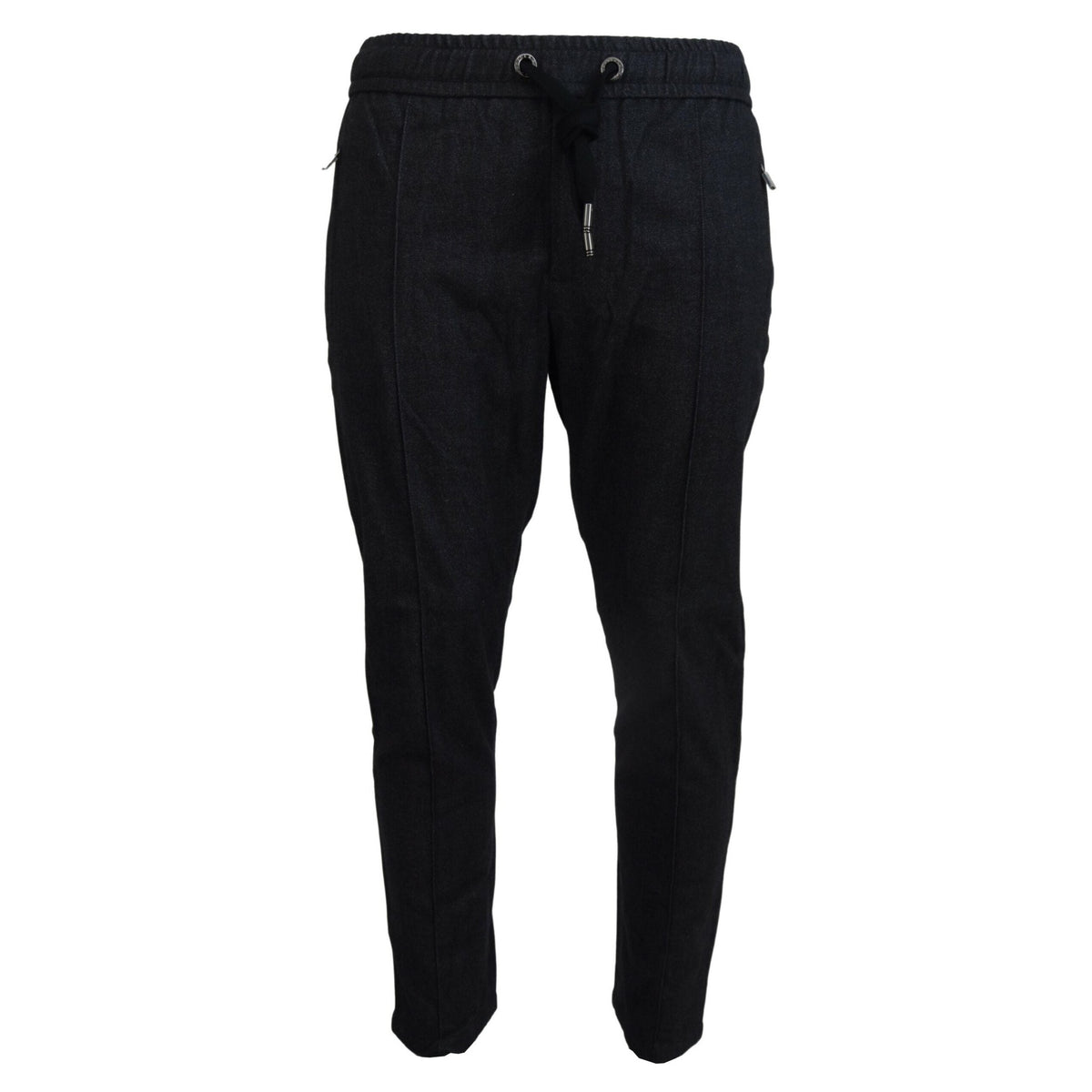 Dolce & Gabbana Grey Cotton Tapered Cotton Pants
