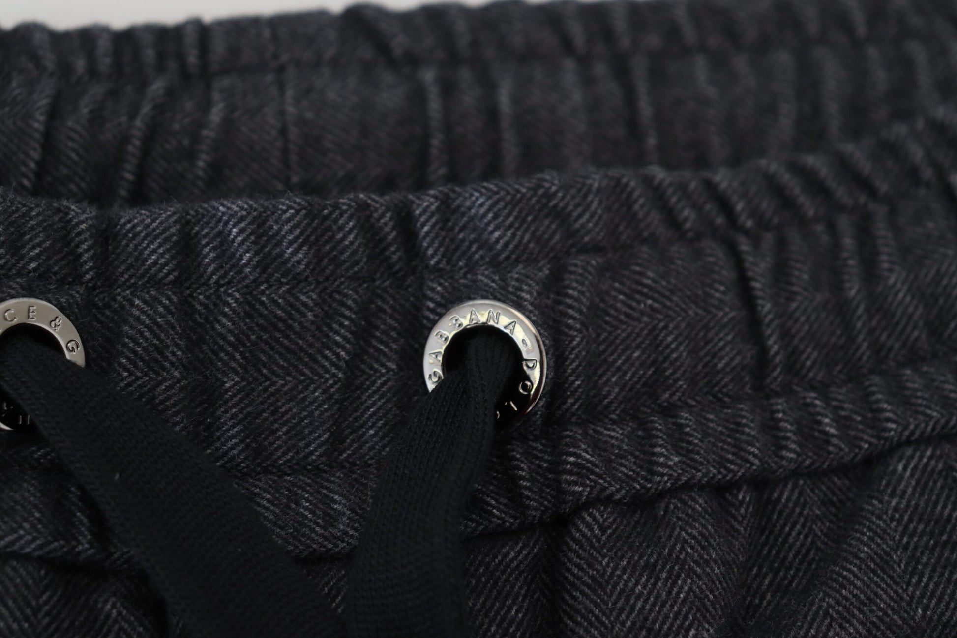 Dolce & Gabbana Grey Cotton Tapered Cotton Pants Dolce & Gabbana