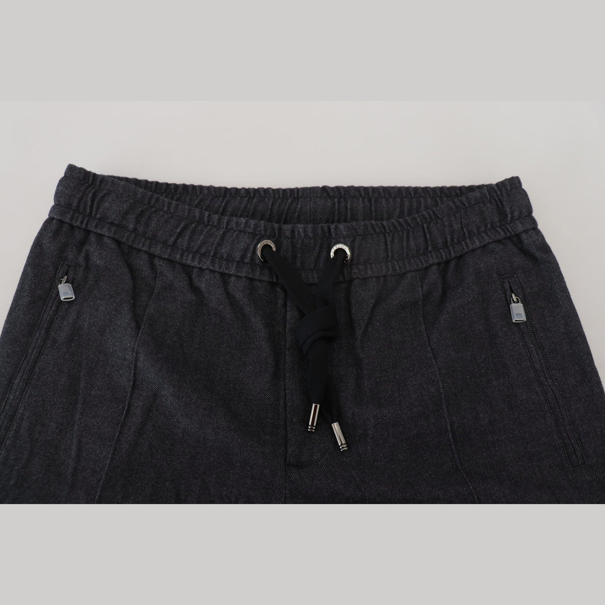 Dolce & Gabbana Grey Cotton Tapered Cotton Pants