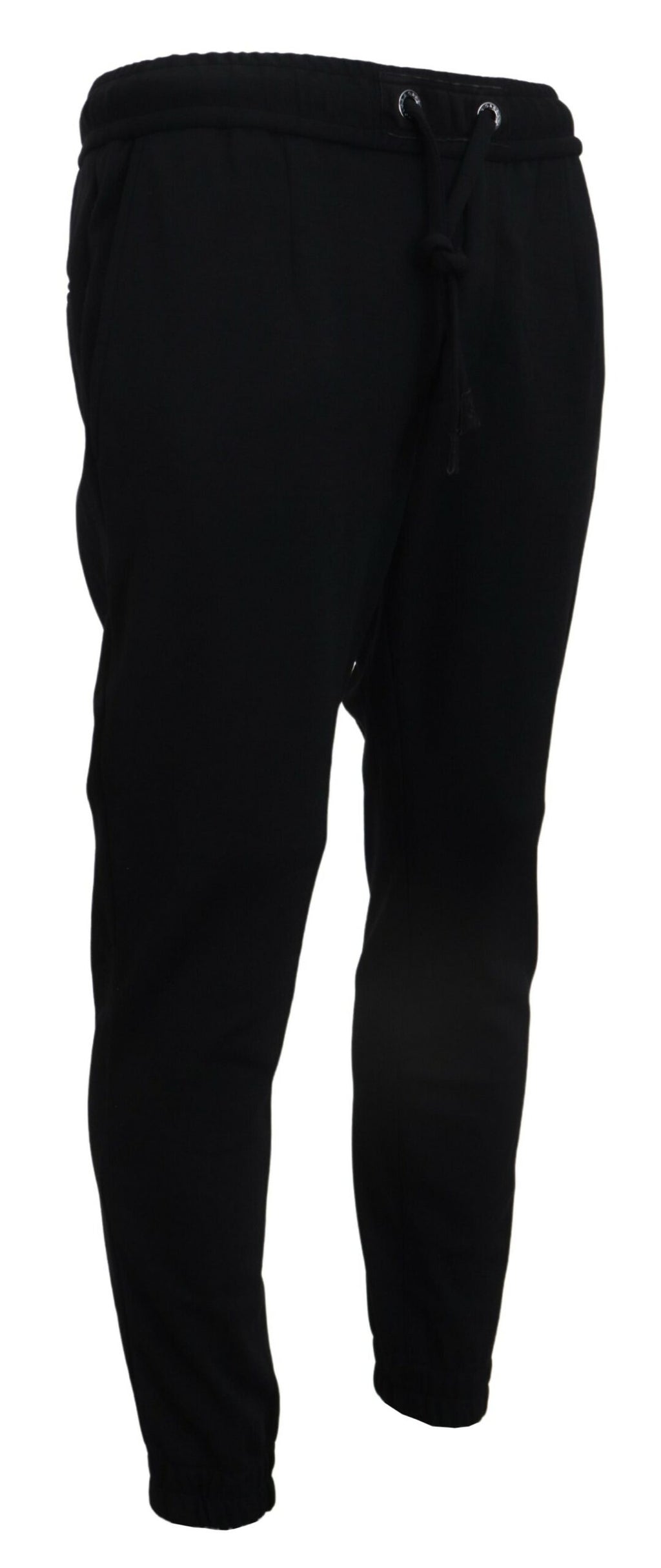 Dolce & Gabbana Black Mens Sport Wool Sweatpants Pants - Eljoys Fashion 