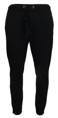 Dolce & Gabbana Black Mens Sport Wool Sweatpants Pants - Eljoys Fashion 