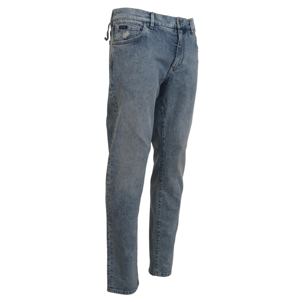 Dolce & Gabbana Blue Wash Slim Fit Cotton Denim Jeans
