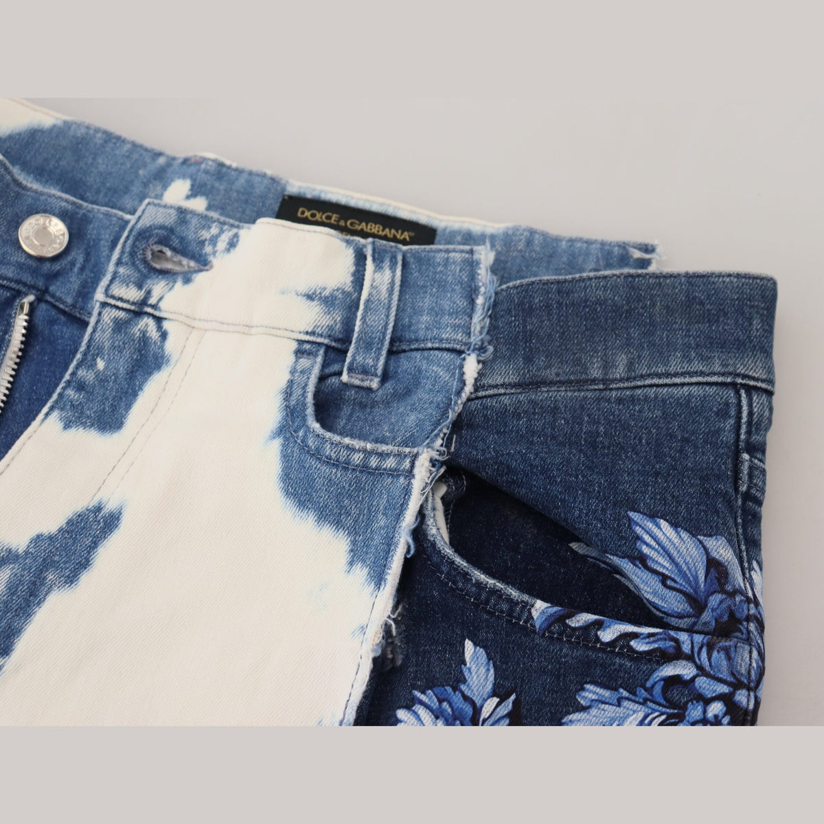 Dolce & Gabbana Blue Ceasar Denim Cotton Loose Fit Jeans