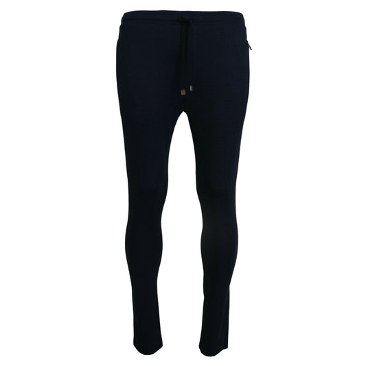 Dolce & Gabbana Blue Mens Sport Cotton Sweatpants Pants Dolce & Gabbana