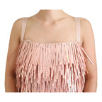 Dolce & Gabbana Pink Tinsel Sleeveless Shift A-line Dress